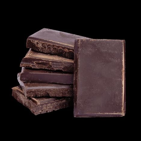 Barras de chocolate 70% cacau