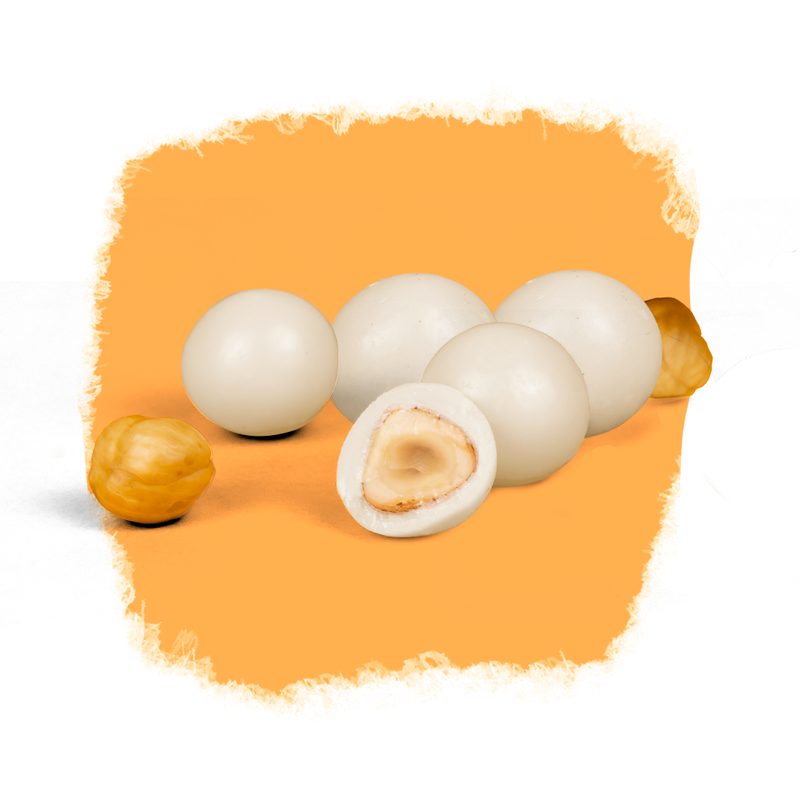 Avelã com chocolate branco — Drageados Selecto Cacau