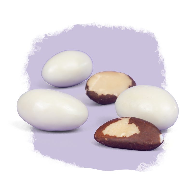 Castanha do Pará com chocolate branco — Drageados Selecto Cacau