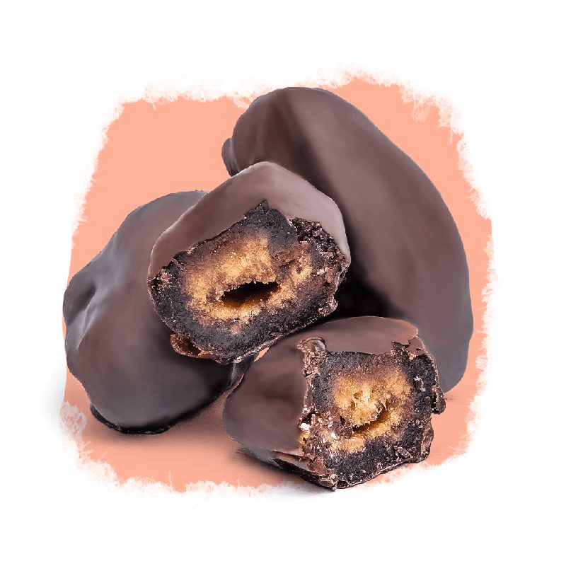 Tâmara jumbo com 70% cacau — Frutas Cobertas Selecto Cacau