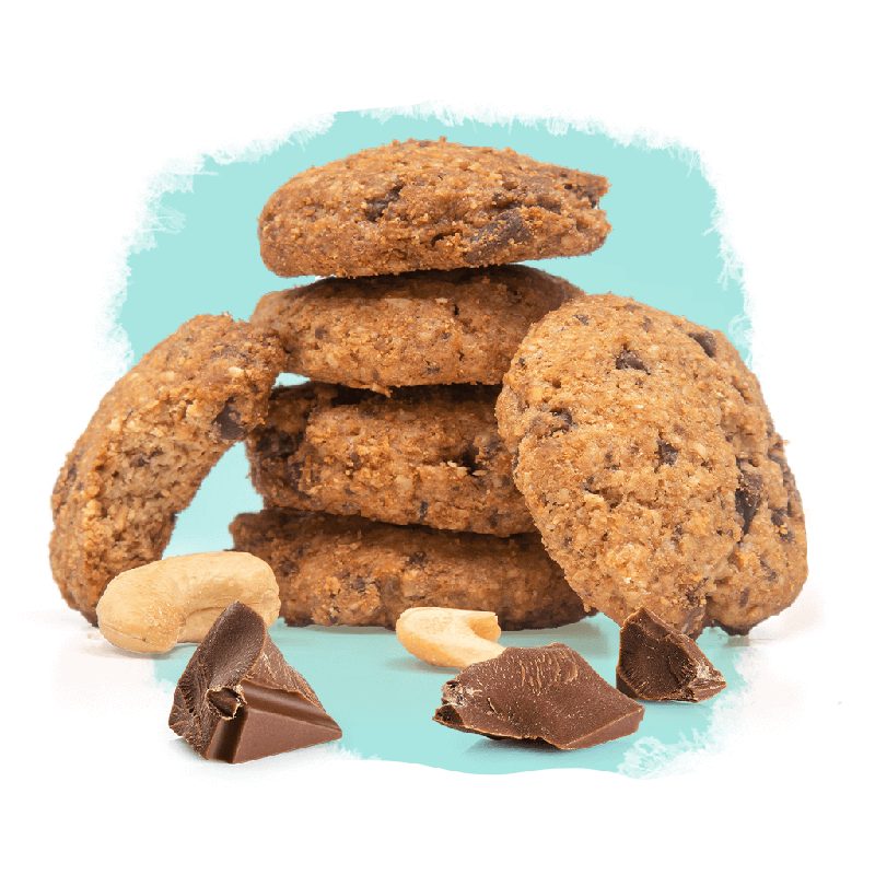 Chocolate, aveia e castanha de caju — Cookies Selecto Cacau